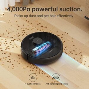 Here is the meta description:

"Effortlessly clean your home with the DREAME D9 Max Robot Vacuum, featuring 4000Pa suction and a 2-in-1 design for pet hair and hard floors. Perfect for busy households, it self-charges and integrates with Alexa or apps."