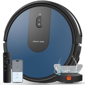 Here is the generated SEO meta description:

"Powerful 4-in-1 robot vacuum with mop for pet hair, hard floors, and carpets. Strong suction, long running time, self-charging, and Wi-Fi connectivity. Perfect for busy homes, now at a discounted price!"