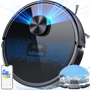 "Transform your cleaning routine with the Lubluelu Robot Vacuum Cleaner, featuring 4000Pa suction power, Lidar navigation, and advanced mapping technology. Perfect for pet hair and carpeted areas."