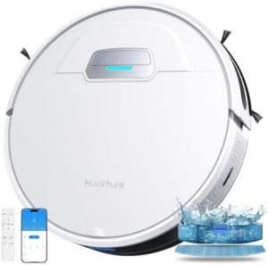 Discover the HONITURE robot vacuum with mop, featuring strong 4000Pa suction, carpet booster, and Wi-Fi connectivity. Perfect for pet hair, hard floors, and carpets, with ultra-thin design and Alexa/Remote control.