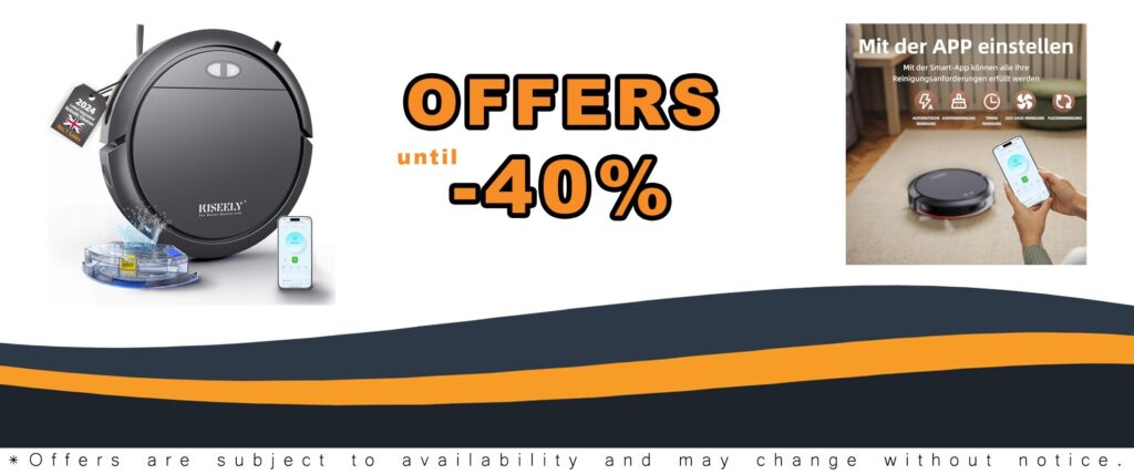 Robot Vacuum Cleaner with Mop 4000Pa Powerful Self-Charging Suction