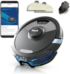 "Effortlessly clean your home with the Shark Matrix Plus 2-in-1 Robot Vacuum Cleaner & Mop. Equipped with LiDAR mapping, edge cleaning and anti-allergen technology, this versatile device tackles carpets, hard floors and pet hair."