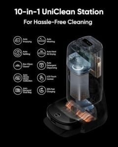 Experience the ultimate in home cleaning with eufy Omni S1 Pro, featuring powerful 8,000 Pa suction, hydrojet mopping and auto-emptying. Perfect for pet owners and busy households, this robot vacuum cleaner offers eco-clean ozone and smart navigation.