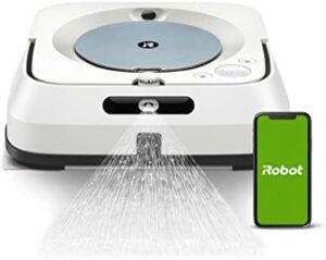 Discover the iRobot Braava jet m613440, a smart robot mop with precision jet spray for wet mopping and dry sweeping. Compatible with voice assistants and personalized suggestions for a spotless home.