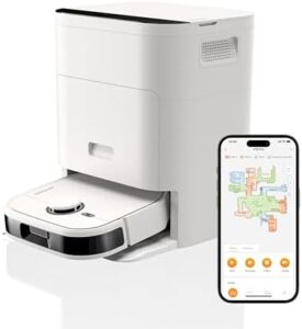 Here is the output:

"Discover efficient cleaning with NOESIS Florio robot vacuum cleaner featuring suction station wiping function, self-changing mop pads and self-emptying & filling design for effortless maintenance."