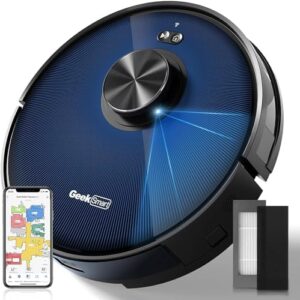 Discover the Geek Smart Robot Vacuum Cleaner & Mop L7 with LDS Navigation and Wi-Fi app control. Ideal for carpets and hard floors, it offers 2700PA suction, 2600mAh battery and up to 130 minutes runtime.