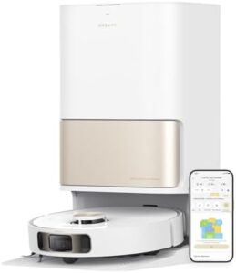 Here is the output:

"Effortlessly clean and mop your floors with DREAME L10s Pro's ultra heat robot vacuum cleaner, featuring 7000Pa suction power, AI navigation, and hot water mopping technology. Up to £50 off on this top-rated model!"