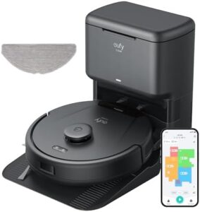 Here is the optimized SEO meta description:

"Effortlessly clean and mop your home with eufy's L60 Hybrid Robot Vacuum Cleaner, featuring self-empty station, hair detangling tech, and up to 60 days of hands-free cleaning. Experience ultra-strong 5,000 Pa suction for a hair-free, dust-free space."