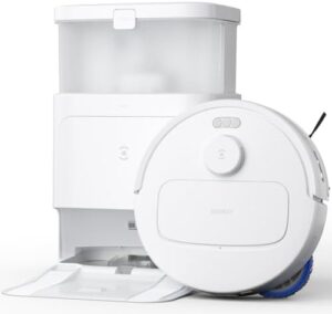 Discover the ECOVACS DEEBOT N30 PRO OMNI Robot Vacuum and Mop, featuring 10000Pa suction, adaptive edge mopping, hot water washing, and self-emptying design. Get ready for a mess-free home!