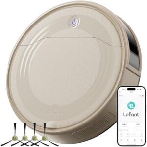 Clean your home effortlessly with the Lefant M310 Robot Vacuum Cleaner, featuring 4500Pa strong suction, thin design, and self-charging. Perfect for pet hair and hard floors, control via Wi-Fi, app, or Alexa.
