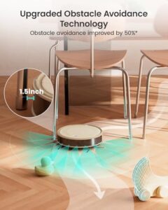 Clean your home effortlessly with the Lefant M310 Robot Vacuum Cleaner, featuring 4500Pa strong suction, thin design, and self-charging. Perfect for pet hair and hard floors, control via Wi-Fi, app, or Alexa.