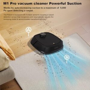 Boost your cleaning routine with the M1 Pro Robot Vacuum and mop combo. This compact robot features 2-in-1 cleaning, advanced navigation, and quiet operation. Limited time discounts available, don't miss out!