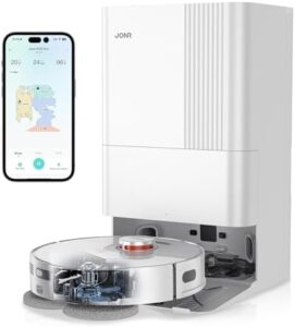 Discover the P20 Pro robot vacuum and mop with self-emptying, self-lifting, and advanced features like adaptive edge mopping. Perfect for effortless cleaning.