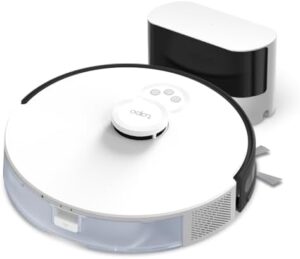 Here is the generated meta description:

"Powerful 4200Pa suction robot vacuum for quiet and efficient cleaning of hard floors to carpets, self-charging and compatible with Alexa & Google, perfect for busy homes!"