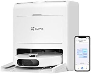 Here is the generated SEO meta description:

"Improve your cleaning routine with EZVIZ RS2 Robot Vacuum Cleaner featuring auto emptying, washing, drying and refilling. Pet-friendly, laser navigation and 3K camera for efficient cleaning"