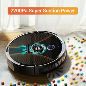 Discover the INOMI SE8 Robot Vacuum Cleaner, with 2200Pa max suction and 120 min runtime. Thin design, Alexa voice control, and pet hair tackling capabilities make it perfect for hard floors and carpets.