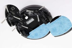 Discover the Linsar Robot Vacuum with mop - 3000 Pa power, 120 min runtime, and optimized cleaning for carpet, pet hair, and hard floors. Includes charging station, remote control, and APP/Alexa control (Black)