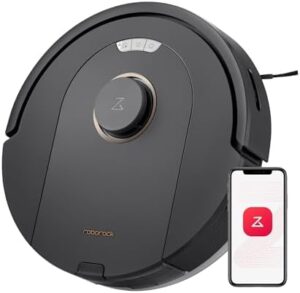 Discover the Roborock Q5 Pro Robot Vacuum Cleaner with Mop, featuring 5500Pa suction, DuoRoller brush and PreciSense navigation. Perfect for pet hair and hard floors, with up to 240 minutes runtime.