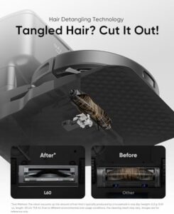 Discover a self-emptying robot vacuum with hair detangling tech and up to 60 days of hands-free cleaning. Perfect for pet owners, this device offers ultra-strong suction to remove dust and hair.
