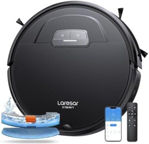 Upgrade your cleaning routine with the Robot Vacuum and Mop Combo, featuring max 4500Pa suction, auto carpet boost, self-charging and app, remote and voice control. Perfect for pet hair and carpets.