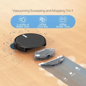 Boost your cleaning routine with the AIRROBO Robot Vacuum & Mop, featuring strong 3000Pa suction power, Wi-Fi connectivity and Alexa voice control. Perfect for hard floors and low-piled carpets.