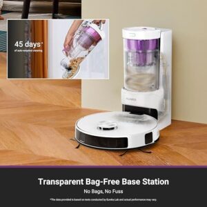 Upgrade your cleaning routine with the EUREKA E20 Plus Robot Vacuum, featuring a bagless self-emptying station, 45-day capacity and powerful 8000Pa suction. Perfect for pet owners and busy households!