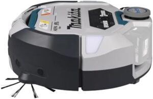 Discover the Makita DRC300Z 18V Li-ion LXT robotic cleaner, perfect for tackling pet hair and messes. Cordless design with brushless motor and rechargeable battery pack (batteries and charger not included).