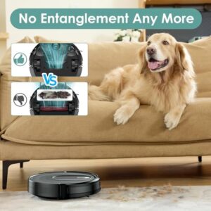 "Upgrade your cleaning experience with the W6+ Robot Vacuum Cleaner. 2800Pa suction, 720ml capacity, and 120 minutes runtime. Self-charging and slim design make it perfect for pet owners."