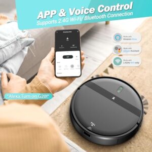 Here is the optimized meta description:

"Cutting-edge robot vacuum and mop combo with WiFi/app/Alexa control, 2000Pa suction, self-charging, schedule-setting and 120-minute runtime. Perfect for pet owners and homeowners seeking easy cleaning solutions."