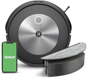 Here is the generated SEO meta description:

"Effortlessly clean your home with iRobot Combo j5 Robot Vacuum and optional mopping. Identifies pet waste and cords, maps by room for a personalized tidy. Perfect for pet hair removal."