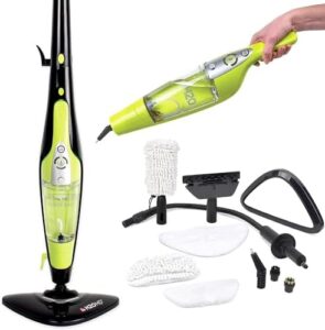 Discover a versatile steam cleaner for home use, perfect for floors, carpets, windows, upholstery, kitchens, and bathrooms. Get ready to tackle tough messes with ease!