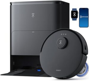 Discover the ECOVACS Deebot T30S robot vacuum cleaner and mop with ZeroTangle tech, adaptable edge mopping, warm water wash, self-draining and rechargeable. Perfect for effortless cleaning.