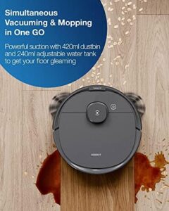 Here is the generated meta description:

"Effortlessly clean your home with ECOVACS DEEBOT OZMO T8's advanced robot vacuum and mop, featuring smart object detection and avoidance, 3 hours of runtime, ideal for pet hair."
