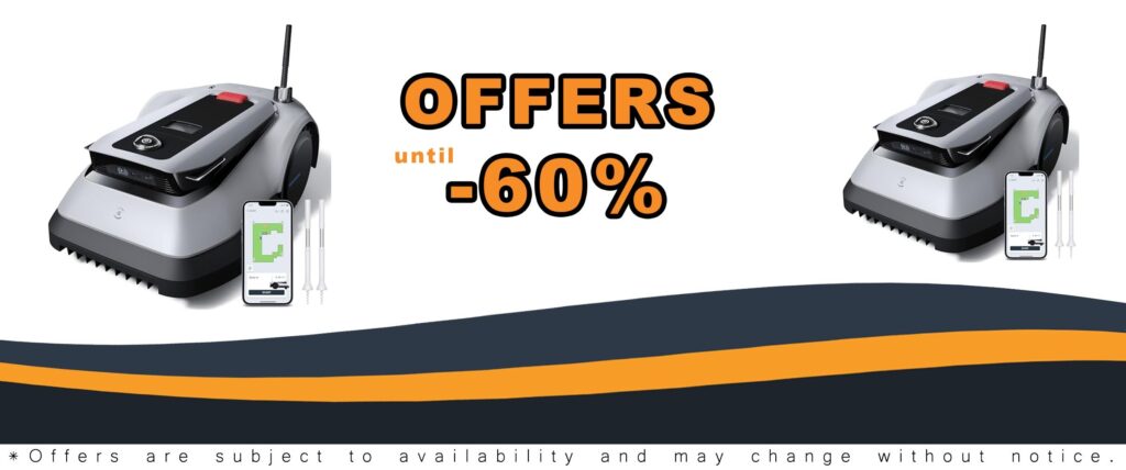 ECOVACS Goat G1-800 Robot Lawnmower for Gardens up to 800㎡ with AIVI Obstacle Avoidance