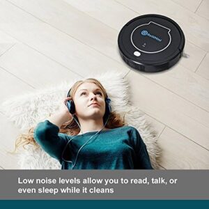 Discover the RolliBot Mini Bl100, a quiet and efficient robotic vacuum cleaner perfect for hard surfaces. Enjoy effortless cleaning with its advanced navigation system.