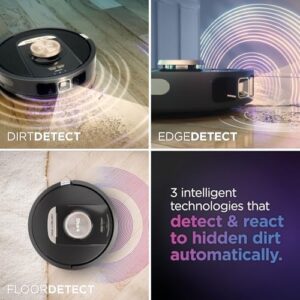 Upgraded home cleaning with PowerDetect Self-Empty Robot Vacuum. 3D navigation, anti-allergen and odour base, never gets stuck on carpets or hard floors, even pet hair. WiFi/app/Alexa compatible.