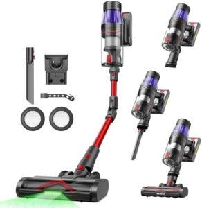 Discover the Ultenic U16 Flex Cordless Vacuum with 50,000Pa suction, bendable wand and 60-minute runtime. Perfect for all hard floors, carpets and pet hair, with a tangle-free brush and LED light.