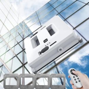 Discover the New Highrise Window Washing Robot 3000Pa with 4 Mop Pads, featuring smart planning, dual mode cleaning and edge detection. Perfect for effortless window cleaning.