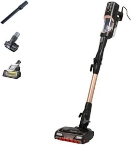 Here is the optimized SEO meta description:

"Effortlessly clean floors and pet hair with this Shark corded stick vacuum featuring anti-hair wrap, DuoClean floorhead, and 3 attachments. Perfect for small spaces."