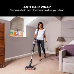 Here is the optimized SEO meta description:

"Effortlessly clean floors and pet hair with this Shark corded stick vacuum featuring anti-hair wrap, DuoClean floorhead, and 3 attachments. Perfect for small spaces."