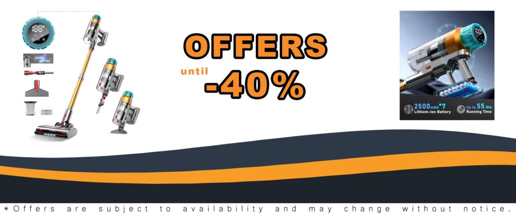 Cordless 600W Stick Vacuum with OLED Screen and Rechargeable Design
