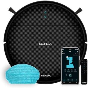 Here is the generated SEO meta description:

"Effortlessly clean your home with Cecotec Robot Vacuum Cleaner Conga 999, featuring Gyro Navigation, strong 2000Pa suction, and up to 120 minutes autonomy. Enjoy app control and remote operation."