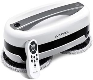 "Discover the EVERYBOT Robotic Vacuum Cleaner, Edge - a powerful autonomous smart cleaner for hard floors. Equipped with dual 5,700RPM motors and up to 100 minutes of runtime, this efficient device prevents falls and collisions."