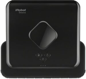 Here is the meta description:

"Effortlessly clean hard floors with iRobot Braava 380t's advanced navigation, wet/dry cleaning and smart mapping. Save time and effort - no more manual mopping!"