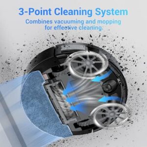 "Transform your cleaning routine with this powerful 2200Pa robot vacuum cleaner. Strong suction and advanced features like mopping, pet hair removal, and auto self-charging make it perfect for hard floors and carpets."