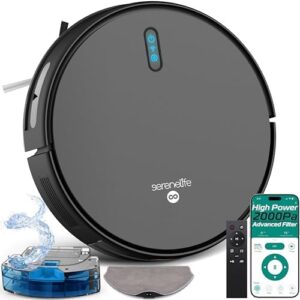 Discover the ultimate pet hair-fighting robot vacuum and mop combo with 2000Pa suction, app control, and advanced sensors for seamless cleaning on soft and hard floors. Perfect for pet owners!