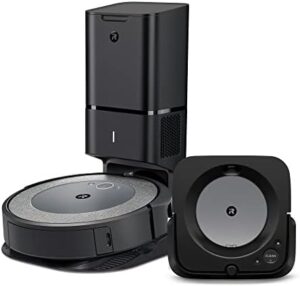 Explore the world of smart cleaning with the Roomba i3+ EVO robot vacuum and Braava Jet m6 robot mop bundle. Wi-Fi connected, smart mapping, and Alexa compatible for effortless cleaning in multiple rooms.