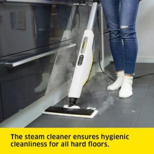 Here is the optimized SEO meta description:

"Transform your cleaning routine with the SC 3 Upright Steam Mop. Quickly heats up in 30 seconds, covering approx 60m². Includes floor nozzle, cloth, carpet glider and descaling cartridge."