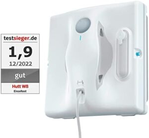 Here is the optimized SEO meta description:

"Effortlessly clean surfaces like tiles and mirrors with Hutt W8 Window Cleaning & Mopping Robot. Powerful 2-Fold Spray System, 80ml tank capacity and advanced sensors ensure a spotless finish. Get yours today and enjoy convenient cleaning!"