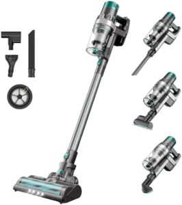 Boost your cleaning experience with the Ultenic U11 Pro Cordless Vacuum Cleaner. Enjoy powerful 35KPa suction, LED display, and detachable battery for easy charging. Perfect for all hard floors, carpets, and pet hair removal.